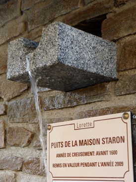 L’eau du Puits de la maison Staron